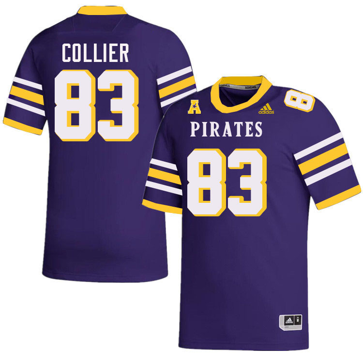 #83 Stephen Collier East Carolina Pirates College Football Jersey Stitched-Purple #83 Stephen Collier East Carolina Pirates College Football Jersey Stitched-Purple